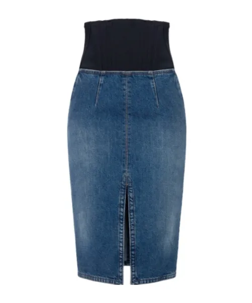 Denim Midi Skirt
