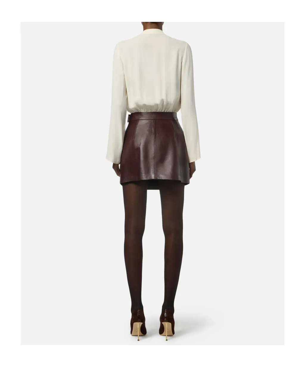 Tassel-Embellished Georgette Bodysuit