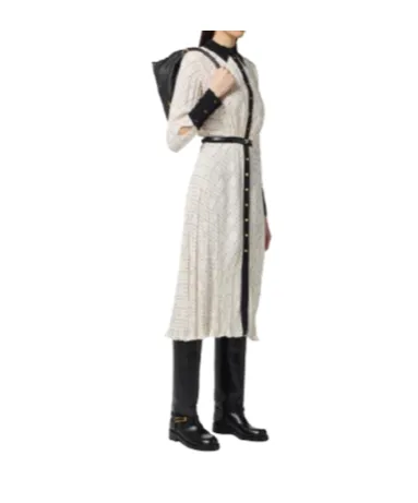 Pleated Midi Dress