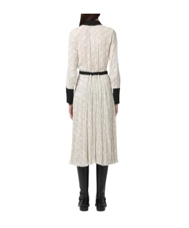 Pleated Midi Dress