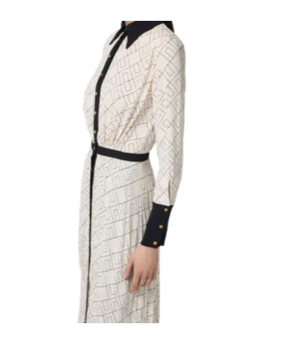 Pleated Midi Dress