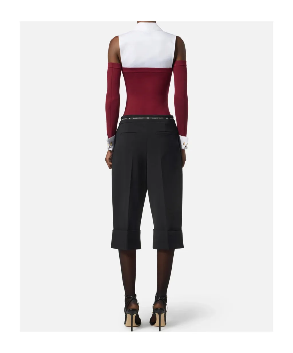 Embroidered-Logo Bodysuit