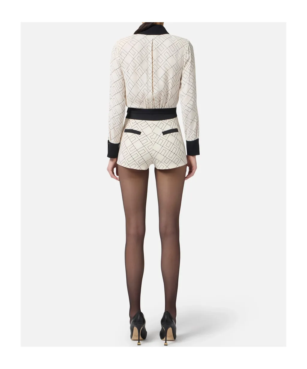 Georgette Two-Toned Shirt