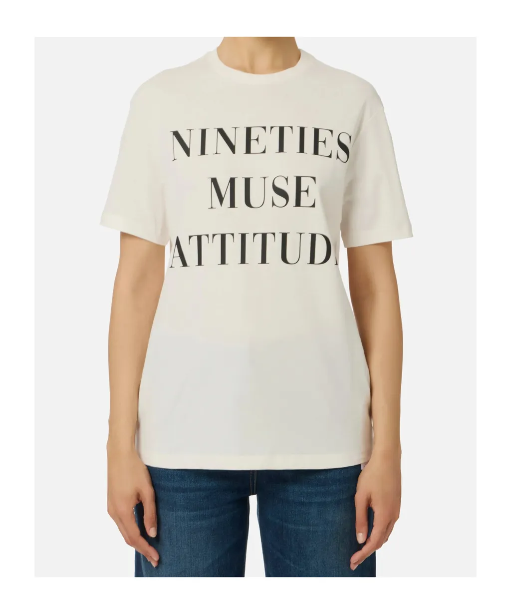 Slogan-Print Cotton T-Shirt