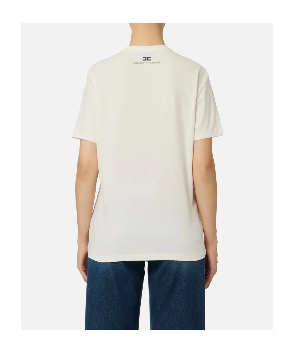 Slogan-Print Cotton T-Shirt