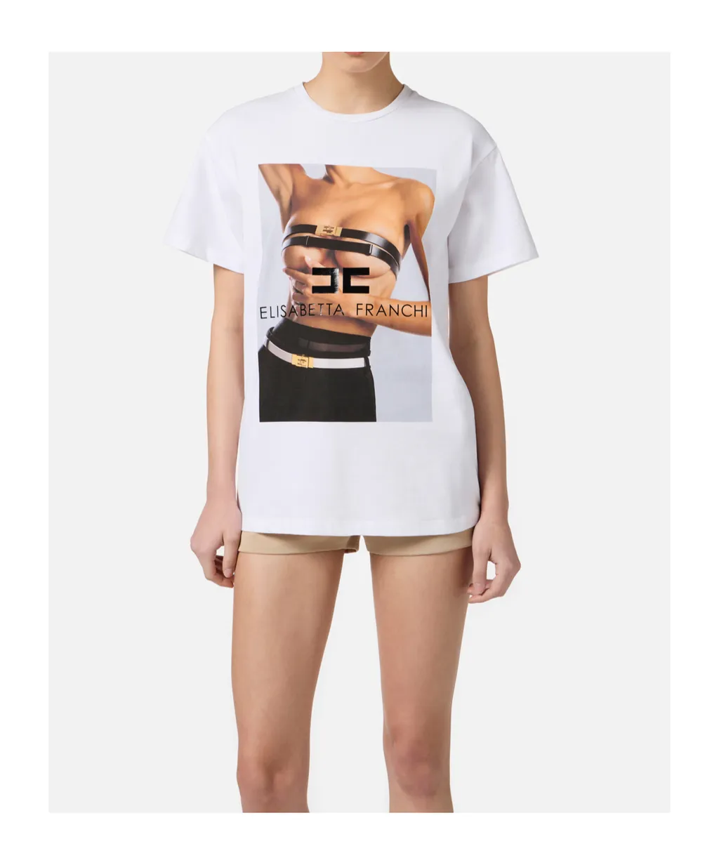 Photographic Print Logo T-Shirt