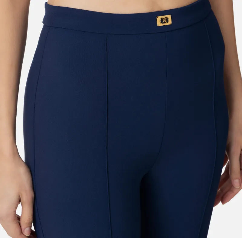 CrÊPe Bell-Bottom Trousers