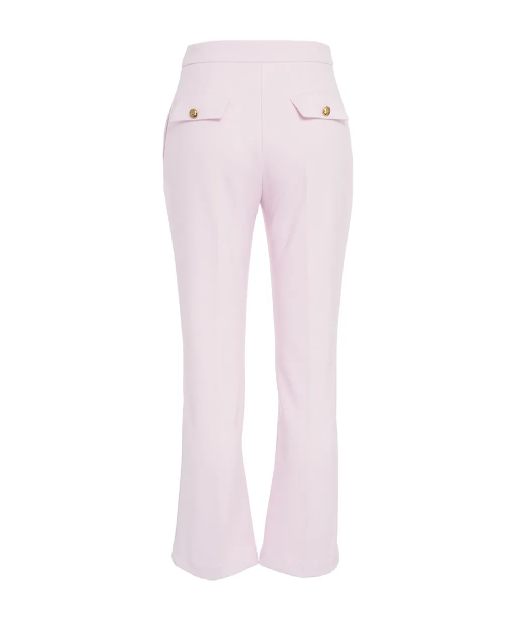 Logo Plaque CrÊPe Cropped Trousers