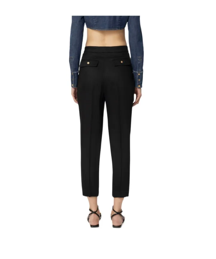 Pleats Gabardine Trousers