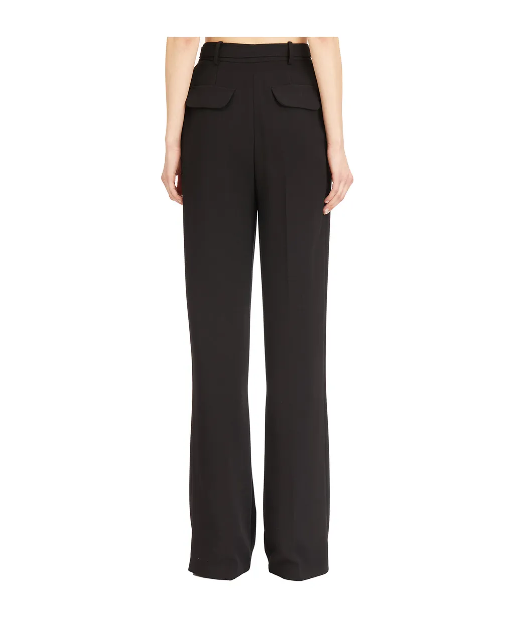 Belt Detailed Lightweight CrÊPe Trousers