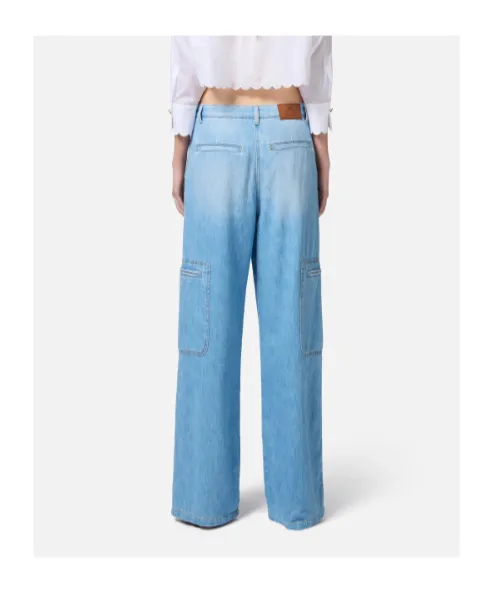 Maxi Pockets Jewelled Detailed Cargo Jeans