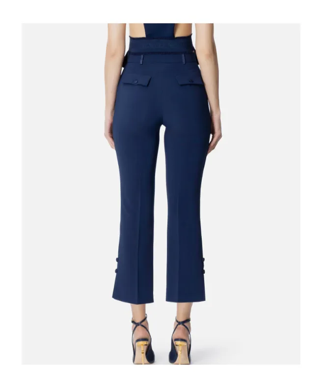 Satin Bands CrÊPe Tuxedo Trousers
