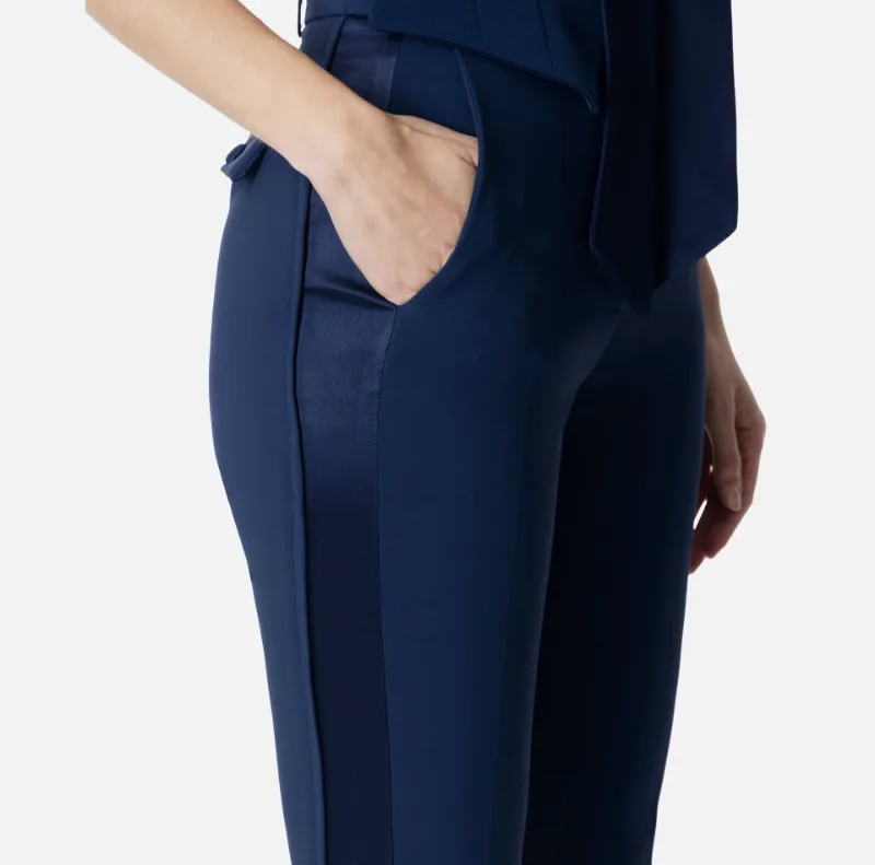 Satin Bands CrÊPe Tuxedo Trousers
