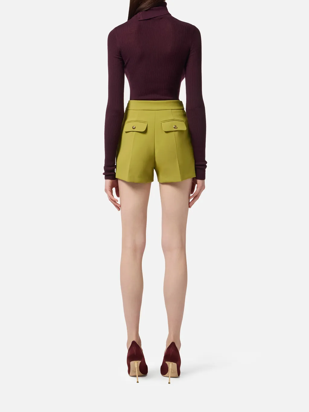 Chain-Embellished Tassel-Detail Shorts