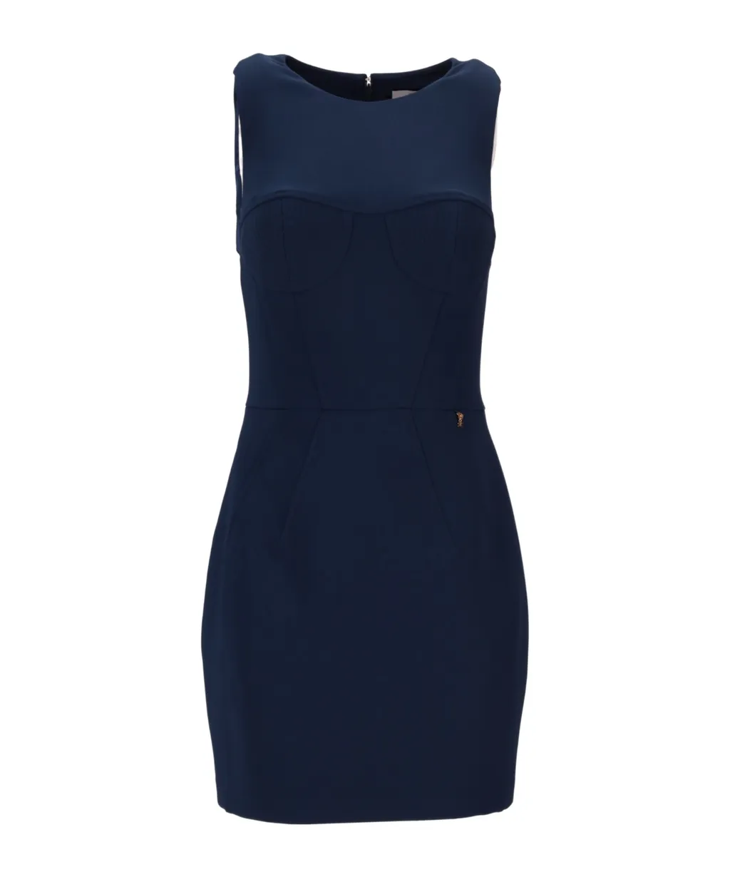 Bodice And Floral Charm CrÊPe Dress