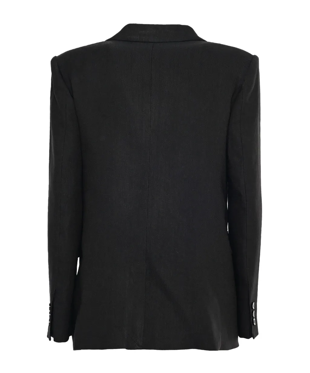 Double-Breasted Gabardine Jacket