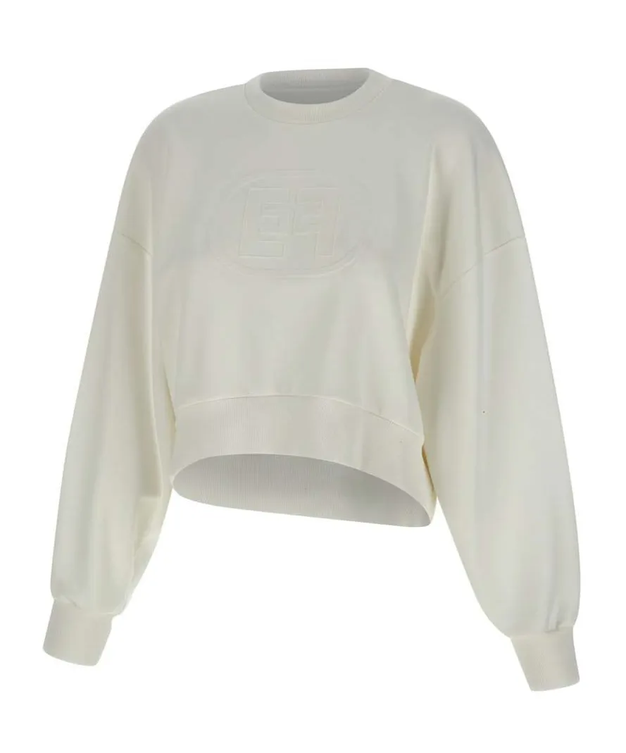 Maxi Logo Embossed Sweatshirt