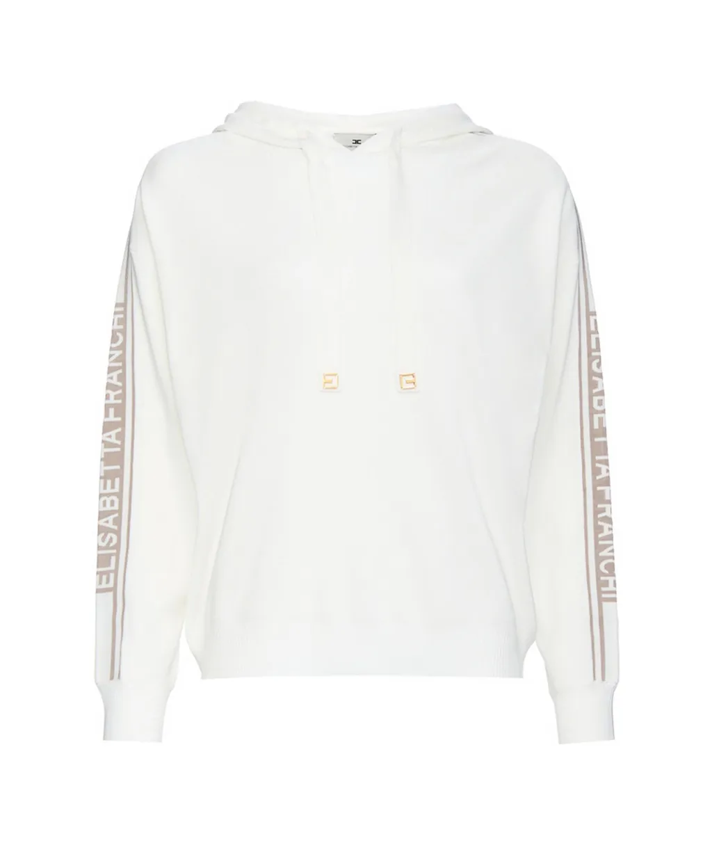 Logo-Detail Hooded Jumper