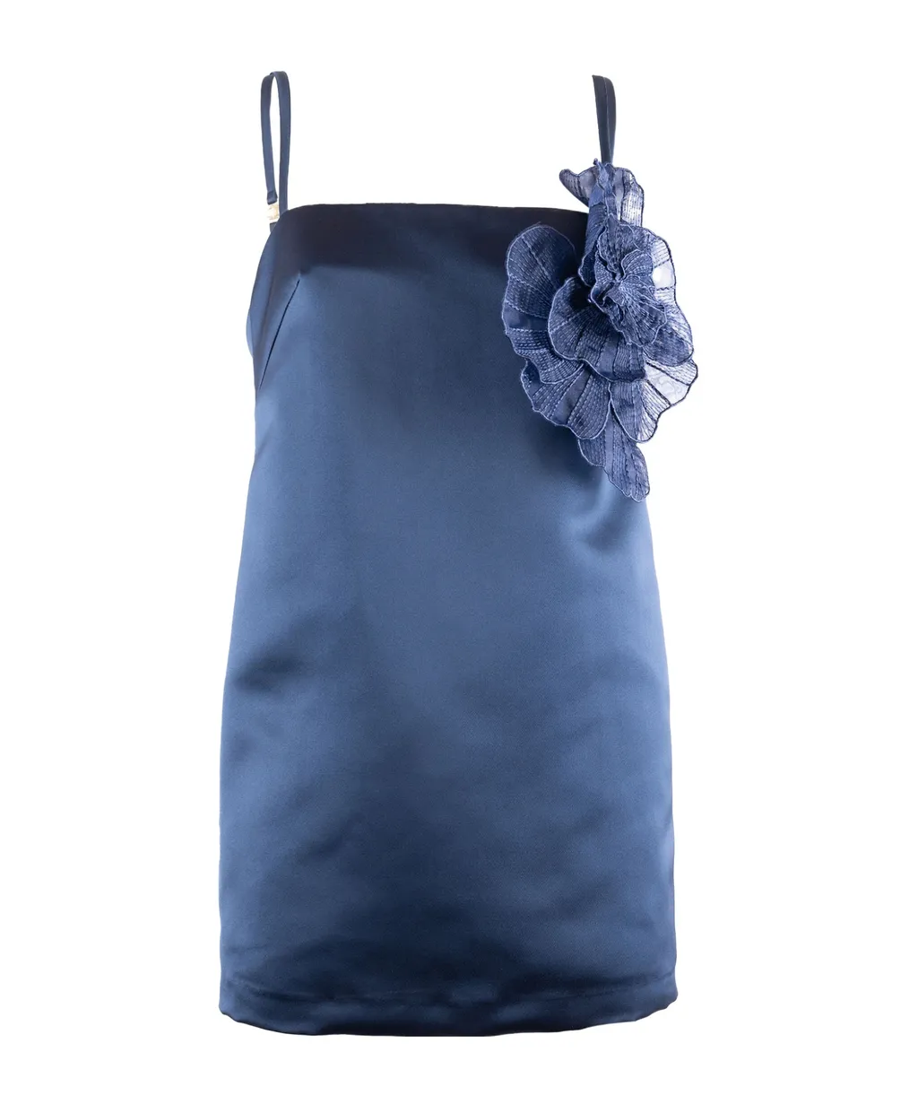 Embroidered Flower Duchesse Dress