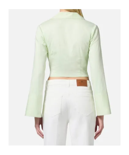 Satin Cropped Blouse