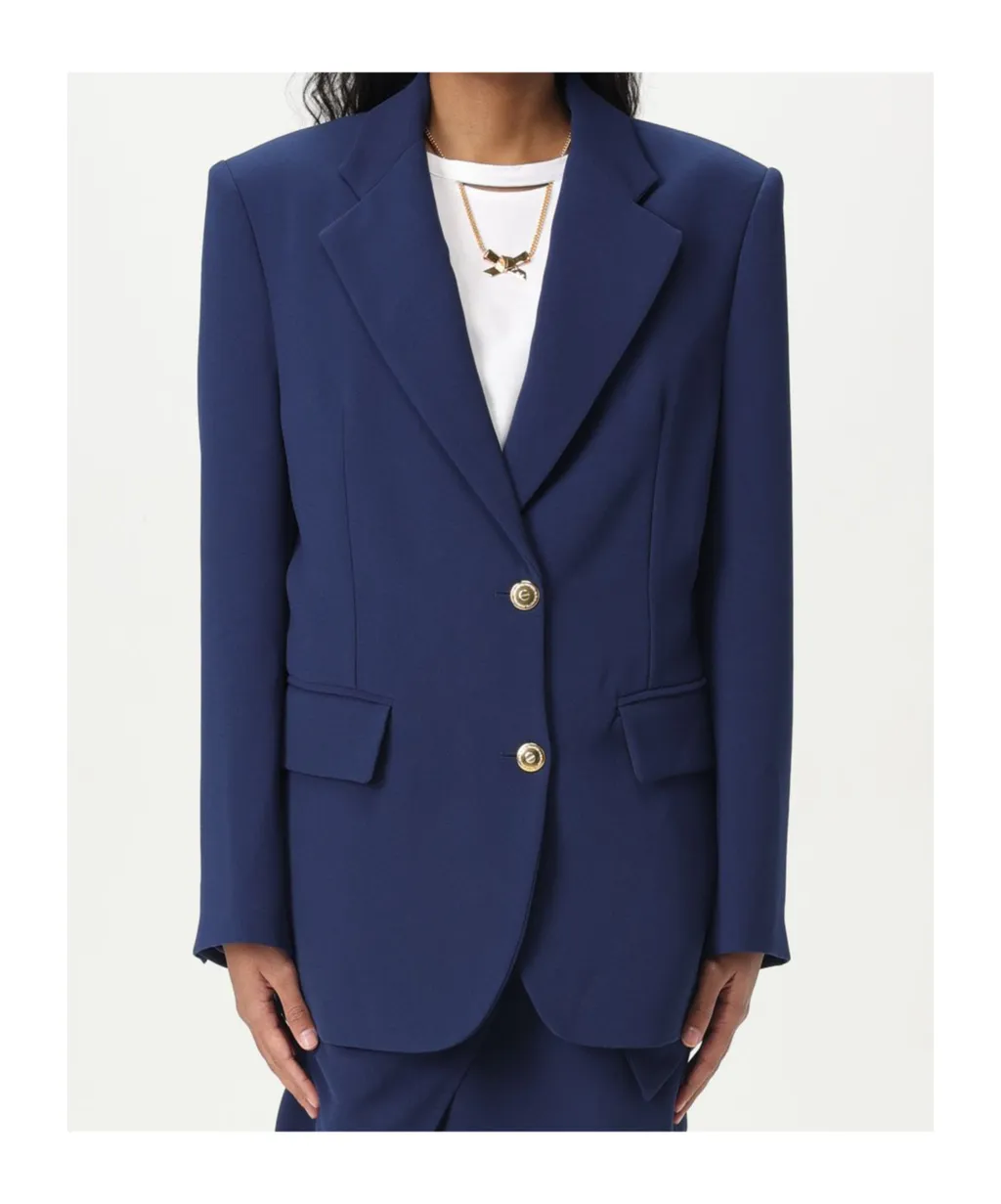 Single-Breasted Oversized Jacket