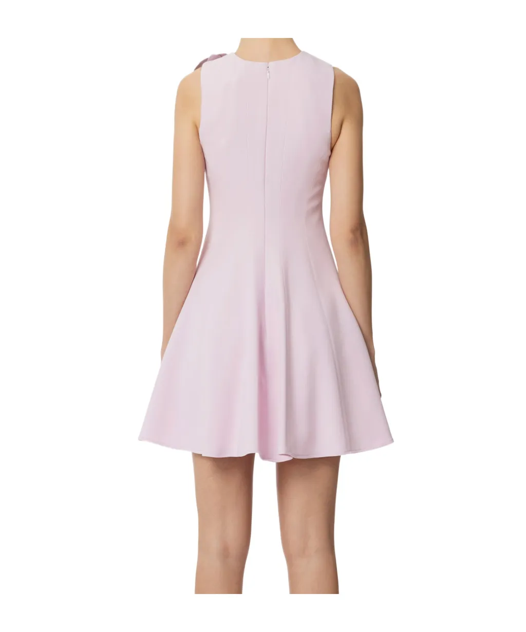 Flared Crepe Dress
