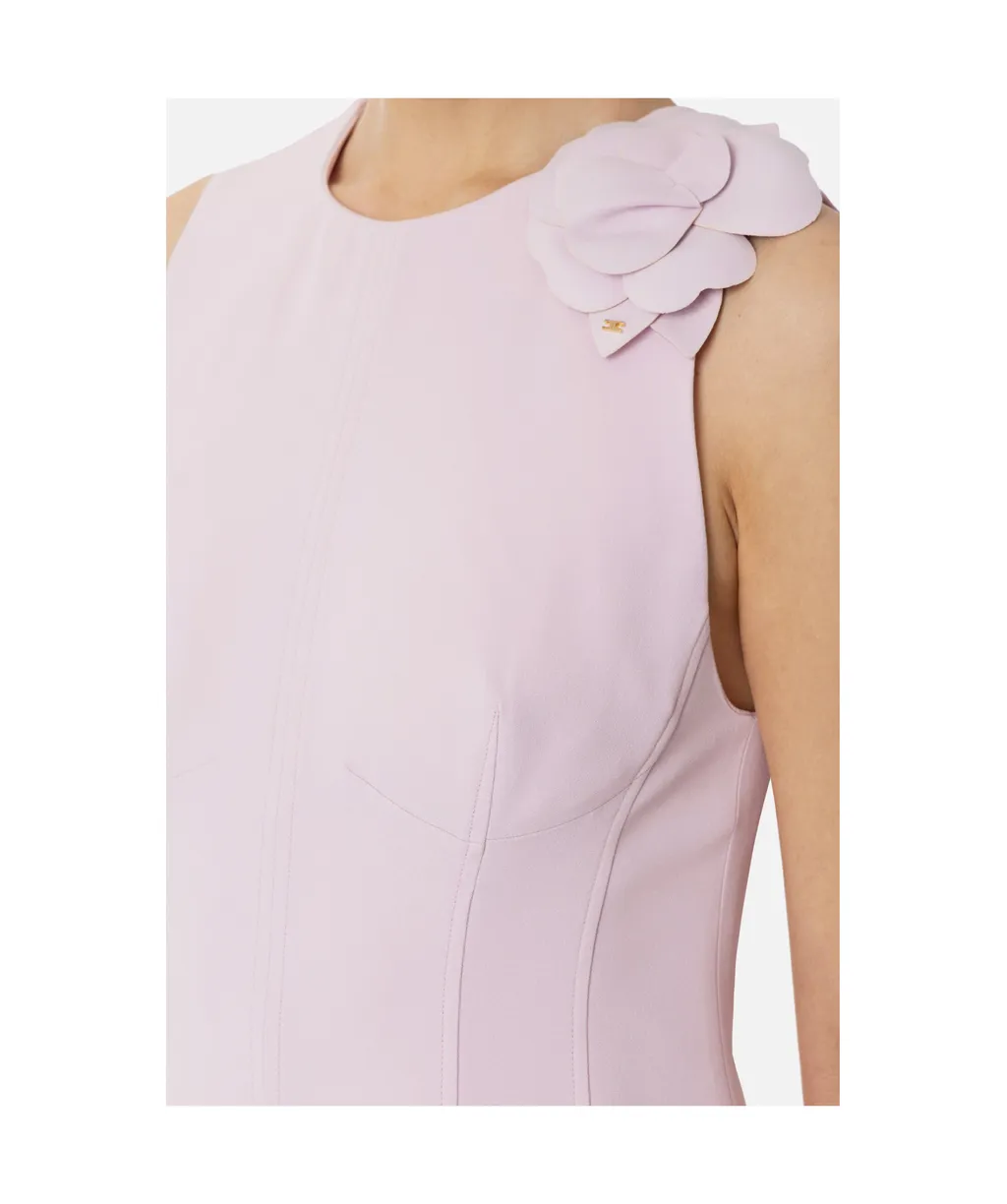 Flared Crepe Dress