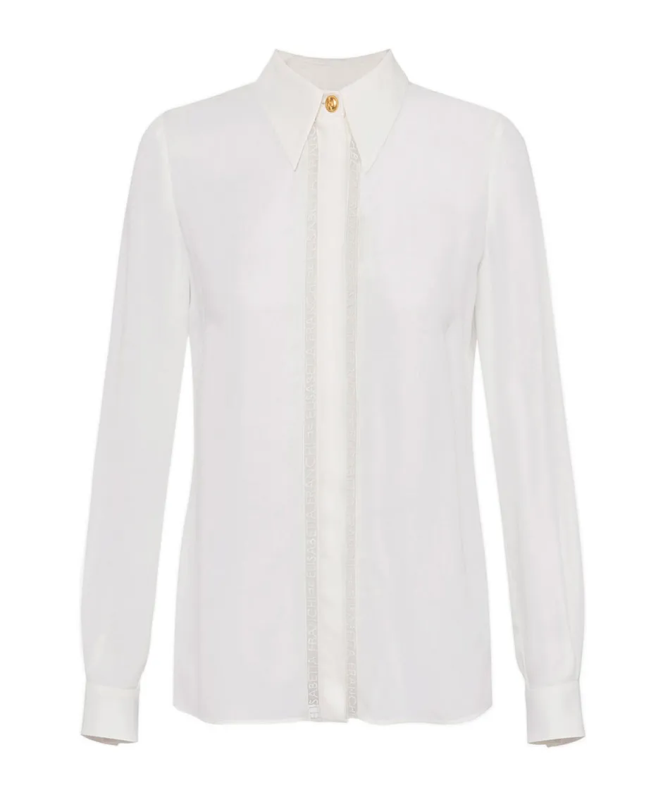 Lettering Bands Georgette Blouse