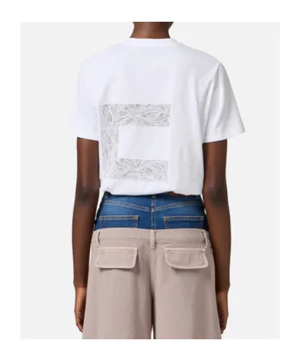 Macro Logo Voile Jersey T-Shirt
