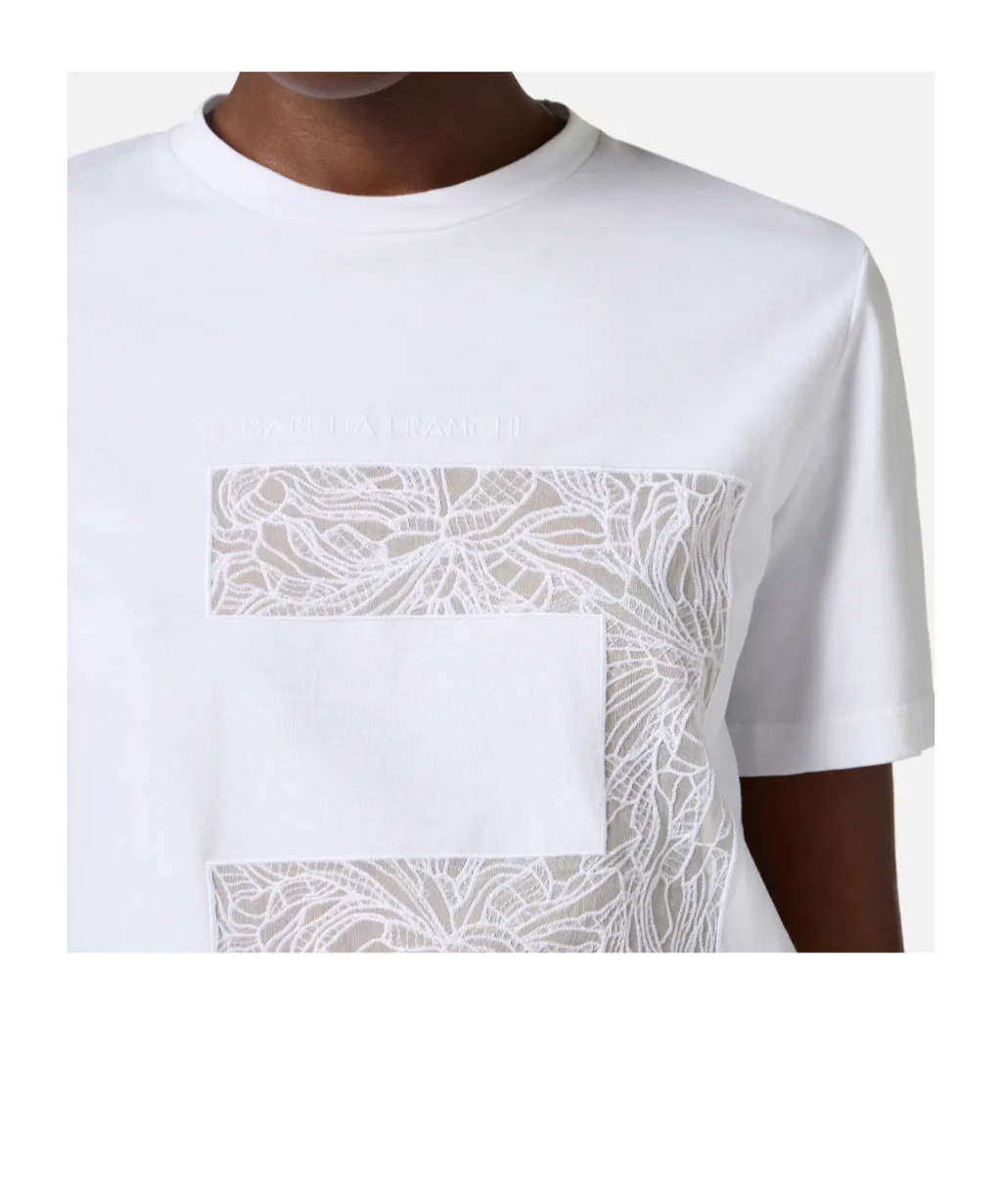 Macro Logo Voile Jersey T-Shirt