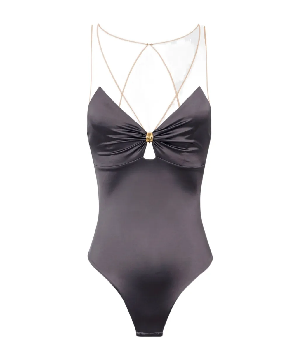 Tulle Strap Bodysuit