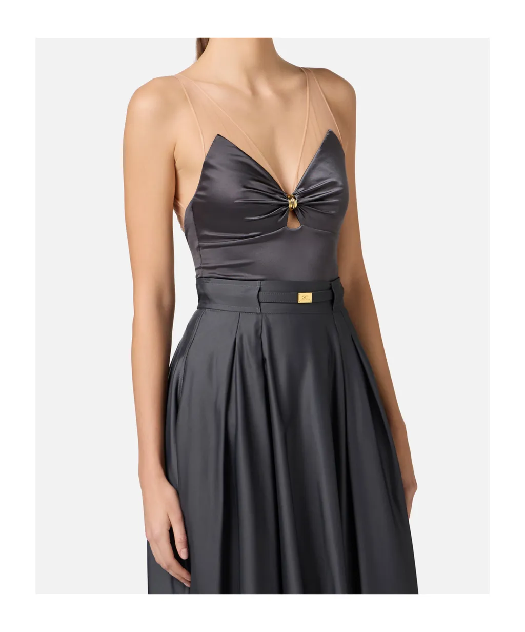 Tulle Strap Bodysuit