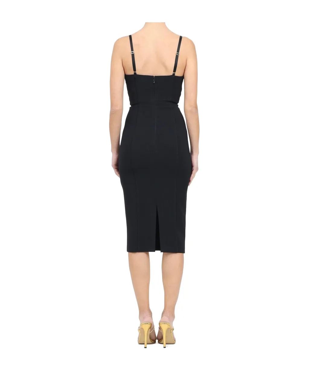 Satin Bows CrÊPe Dress
