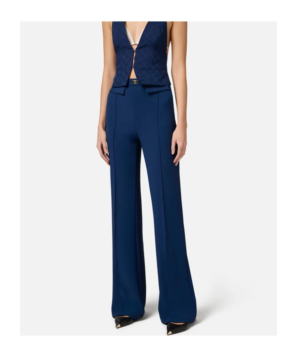 Logo Plaque CrÊPe Trousers