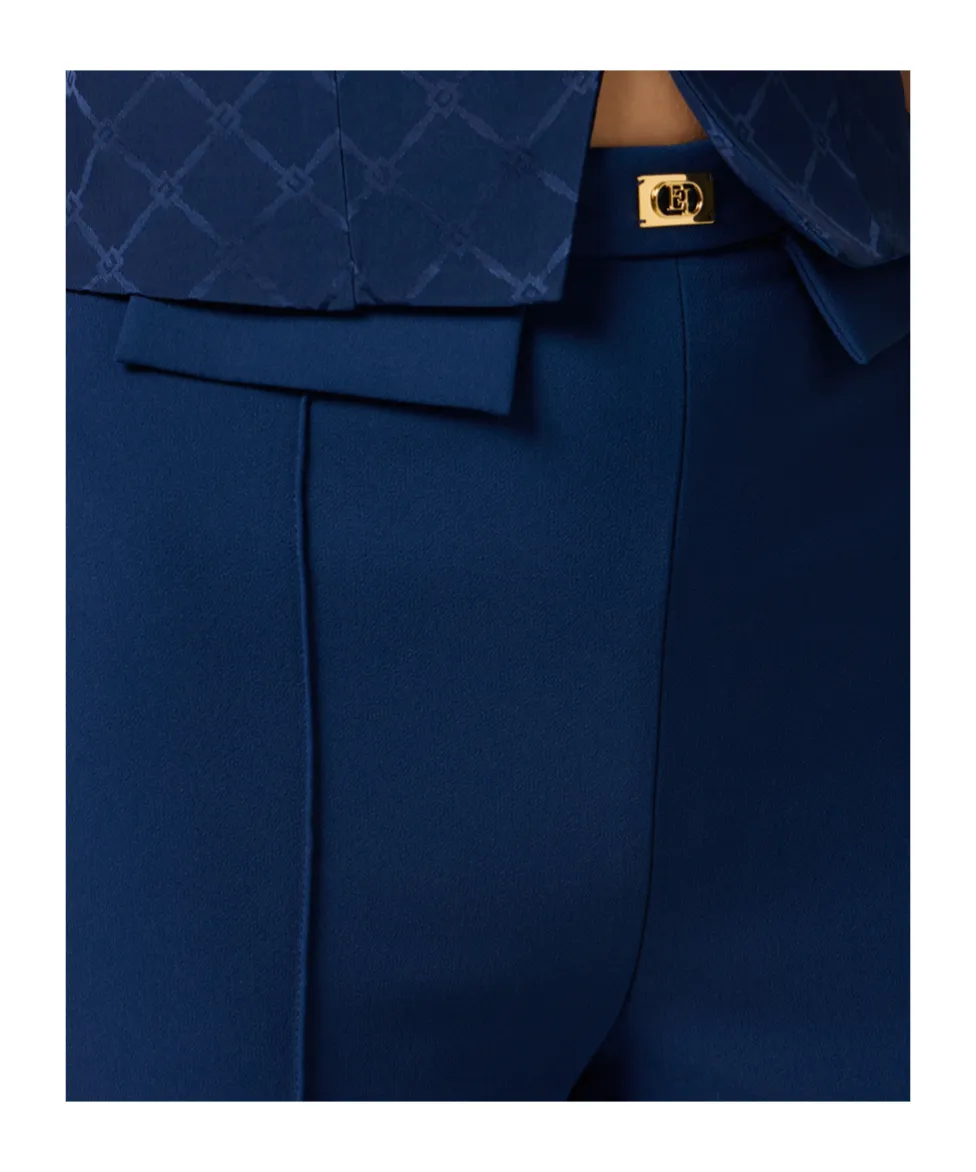 Logo Plaque CrÊPe Trousers