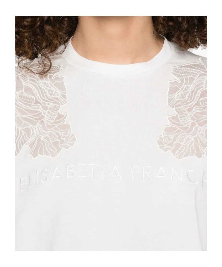 Embroidered Cropped T-Shirt