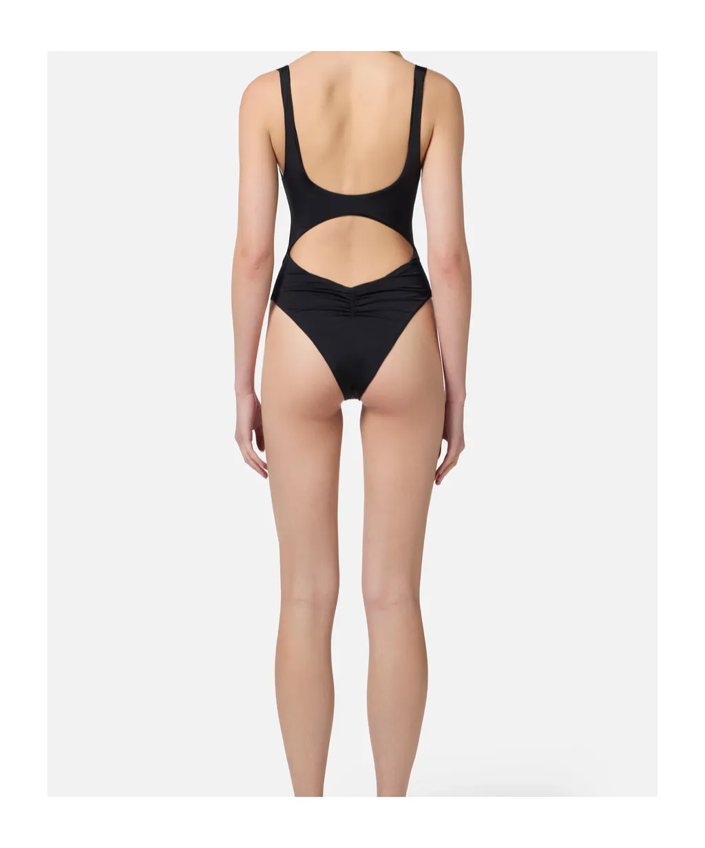 Knot Detailed Cut-Out Swimsuit