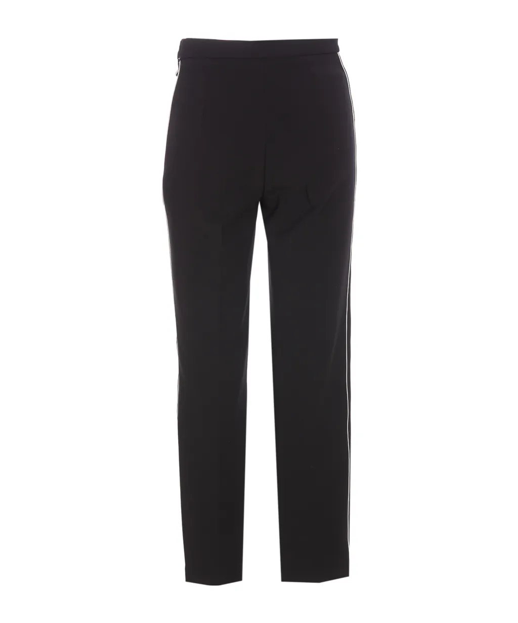 Embellished Horsebit Piping Trousers
