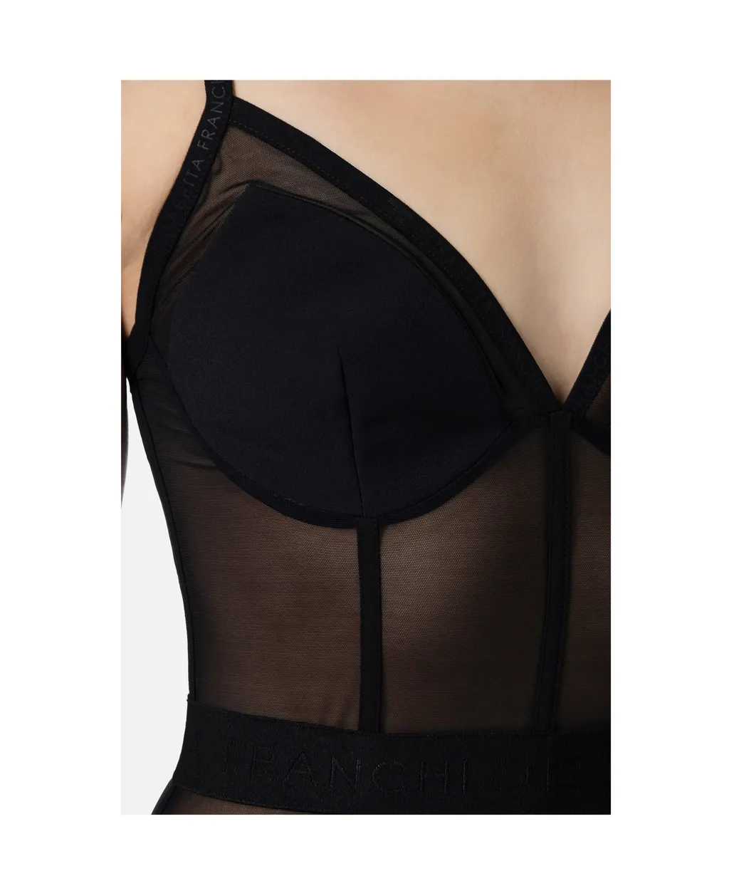V-Neck CrÊPe Mini Dress