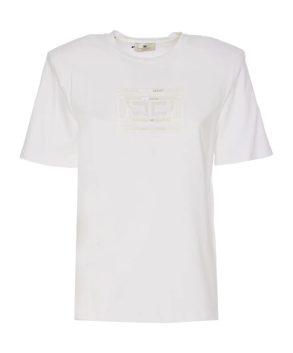 Logo Embroidered Crewneck T-Shirt