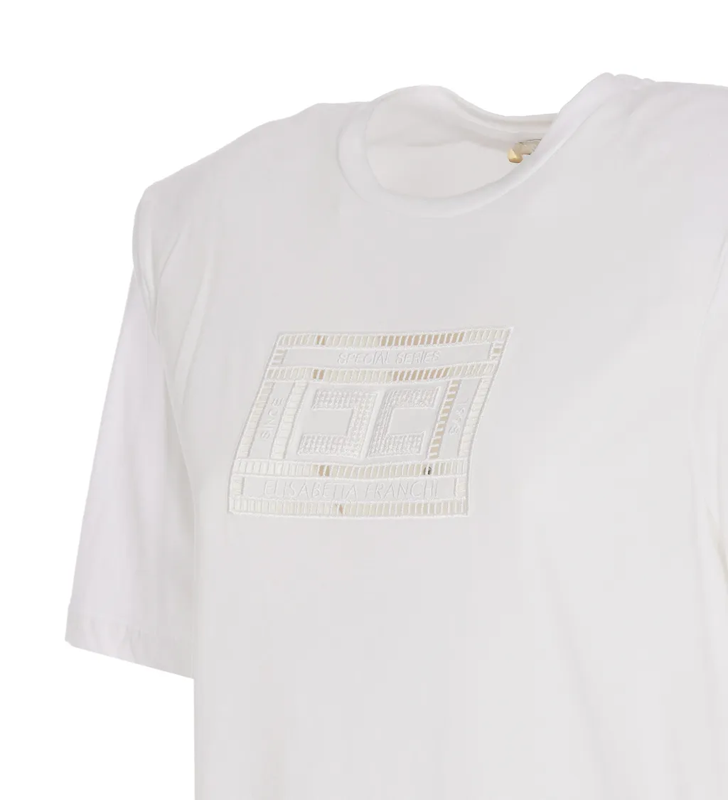 Logo Embroidered Crewneck T-Shirt