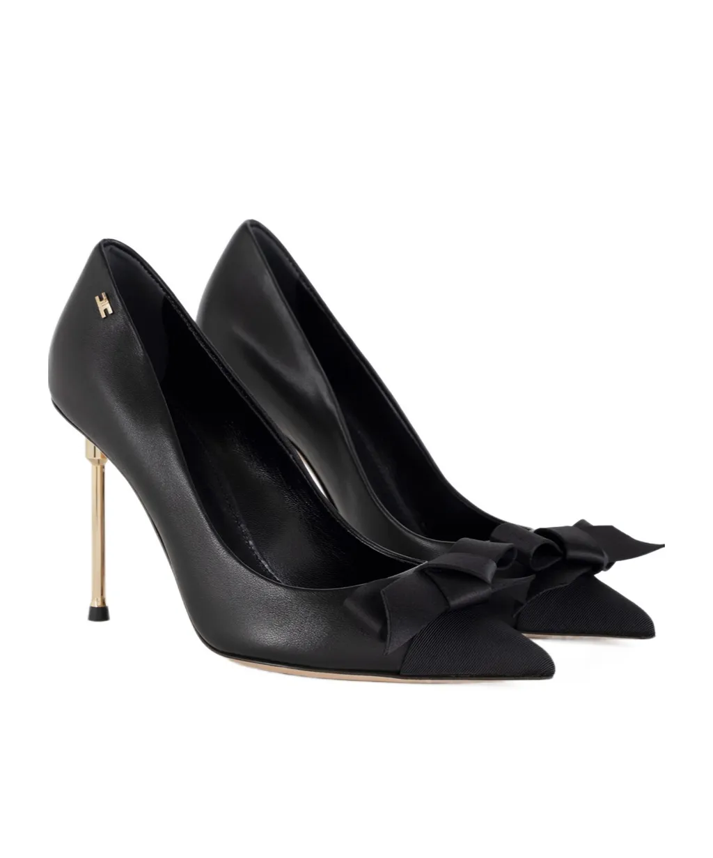 Satin Bow Pumps