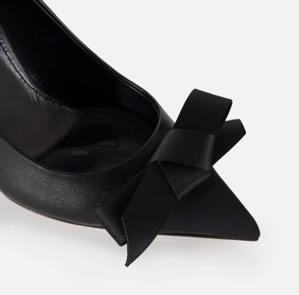 Satin Bow Pumps