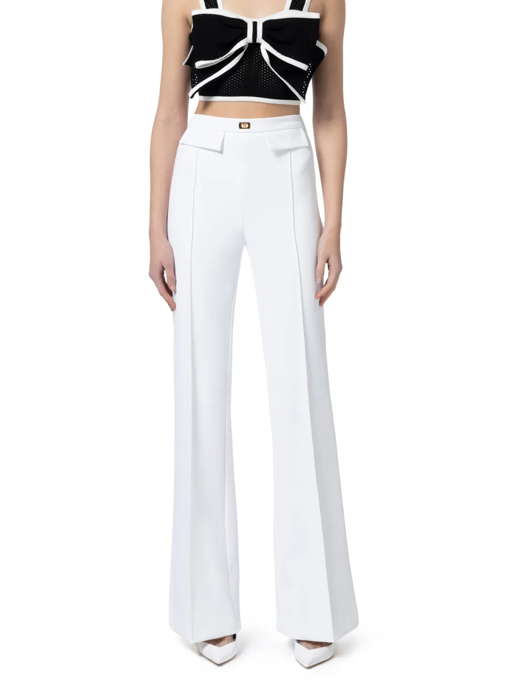 Logo Plaque CrÊPe Trousers