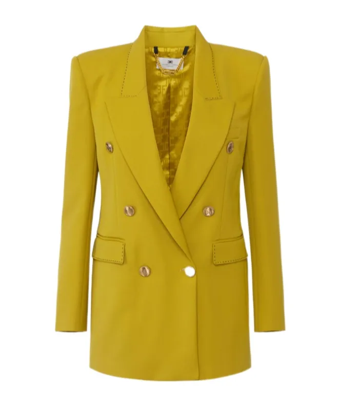 Contrast Topstitched Cool Jacket