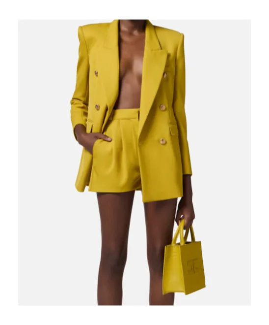 Contrast Topstitched Cool Jacket