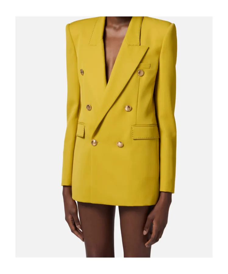 Contrast Topstitched Cool Jacket