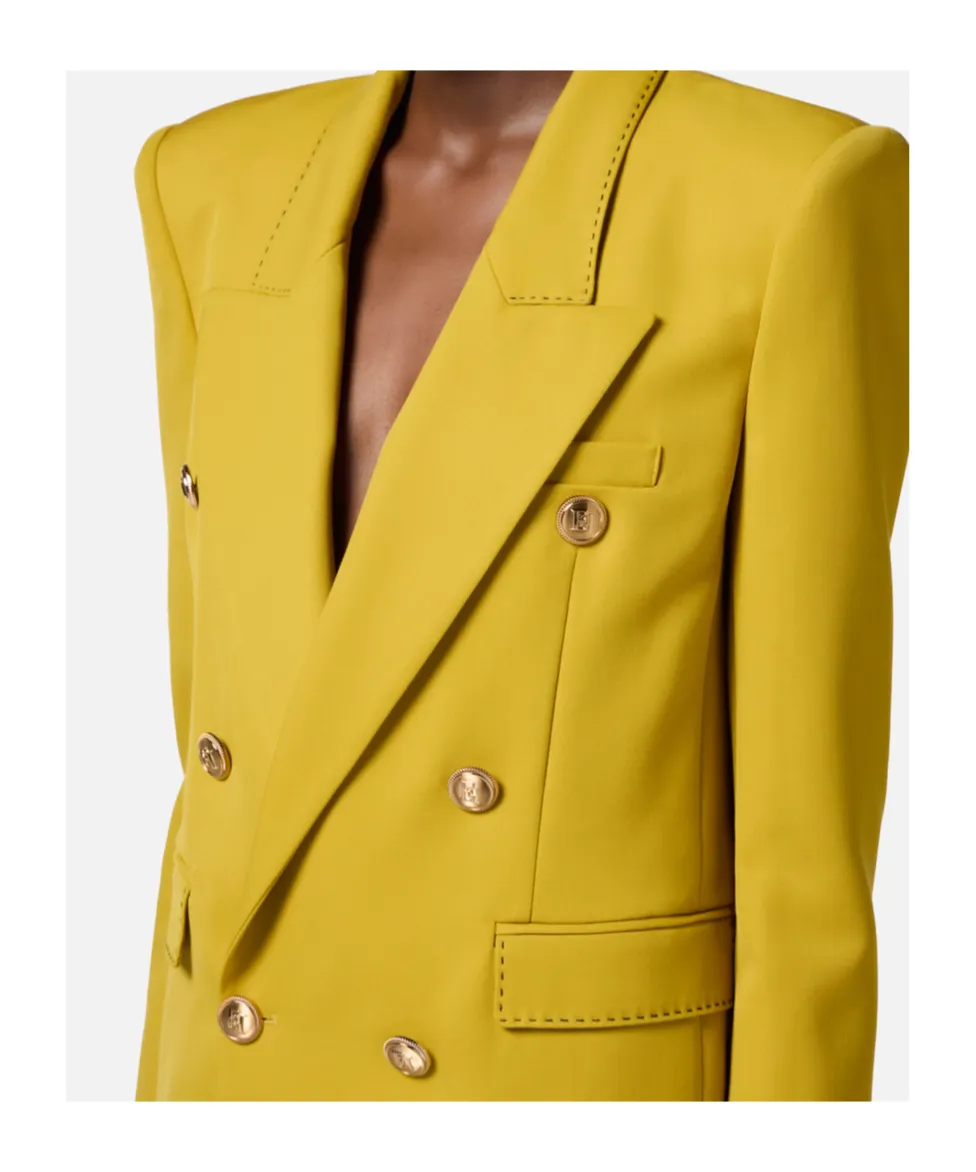 Contrast Topstitched Cool Jacket
