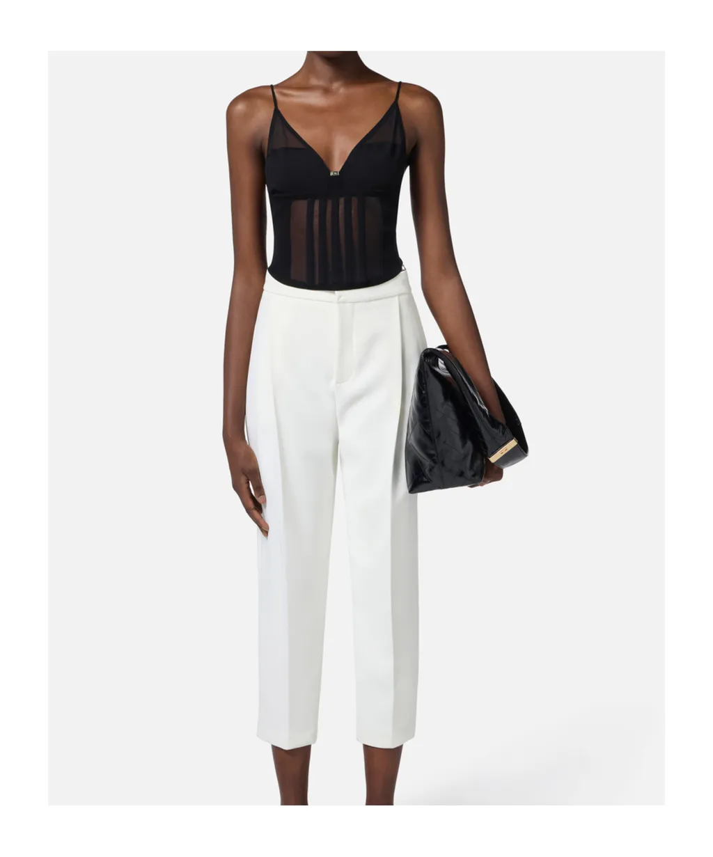 Semi-Sheer Corset Top