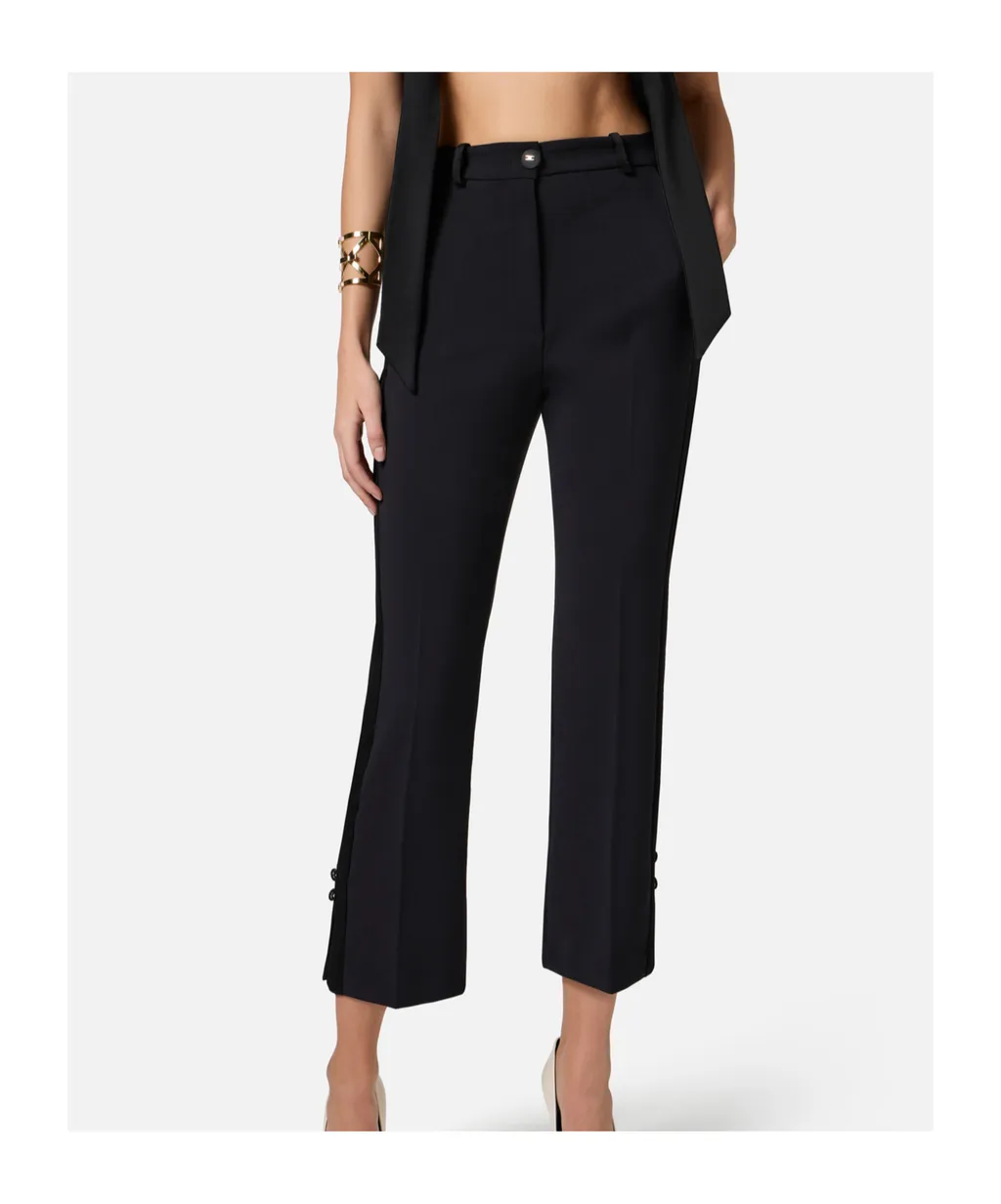 Satin Bands CrÊPe Tuxedo Trousers